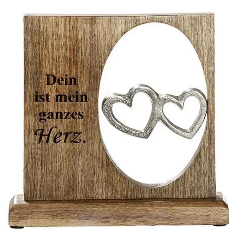 Holzaufsteller "Dein ist mein ganzes Herz"