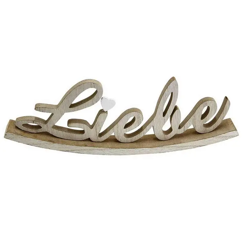 Holzdekoration Wort "Liebe" auf Schaukel 24cm