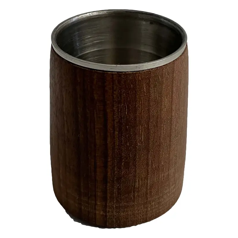 Holzkrug Mini ohne Griff, Nr. 009.169 Nuss