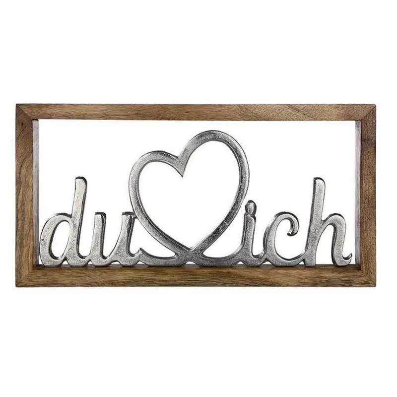 Holzrahmen "du♡ich" 40cm