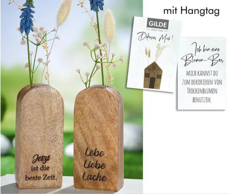 Holzständer für Trockenblumen | Lebe Liebe Lache