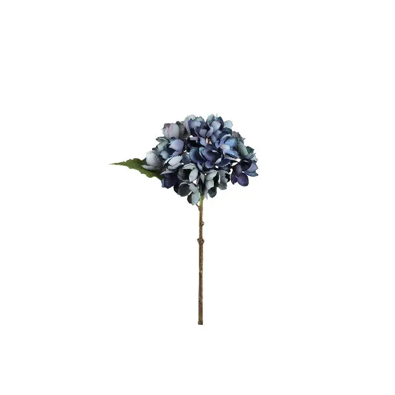 Hortensienblume - Blaue Hortensienstängel, Stoff & Kunststoff, S | PTMD