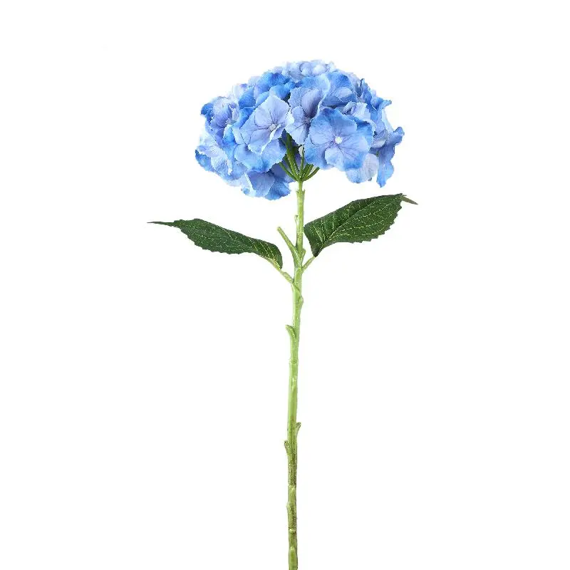Hortensienblume – Blauer runder Hortensienspray aus Polyesterstoff | PTMD