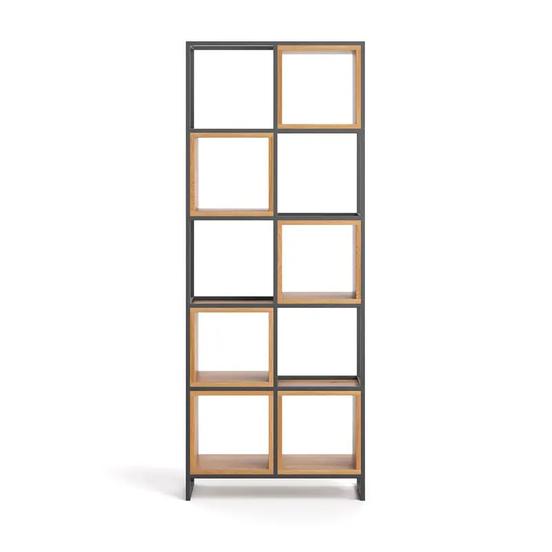 Industrial Regal aus massiver Eiche | Raumteiler Frame in zwei Größen