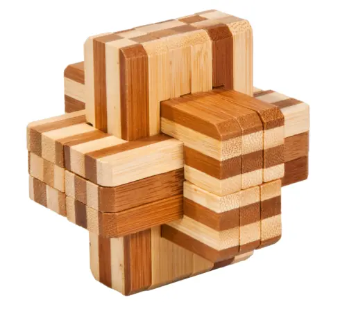 IQ-Test <Block-Kreuz 2> (Holzpuzzle)