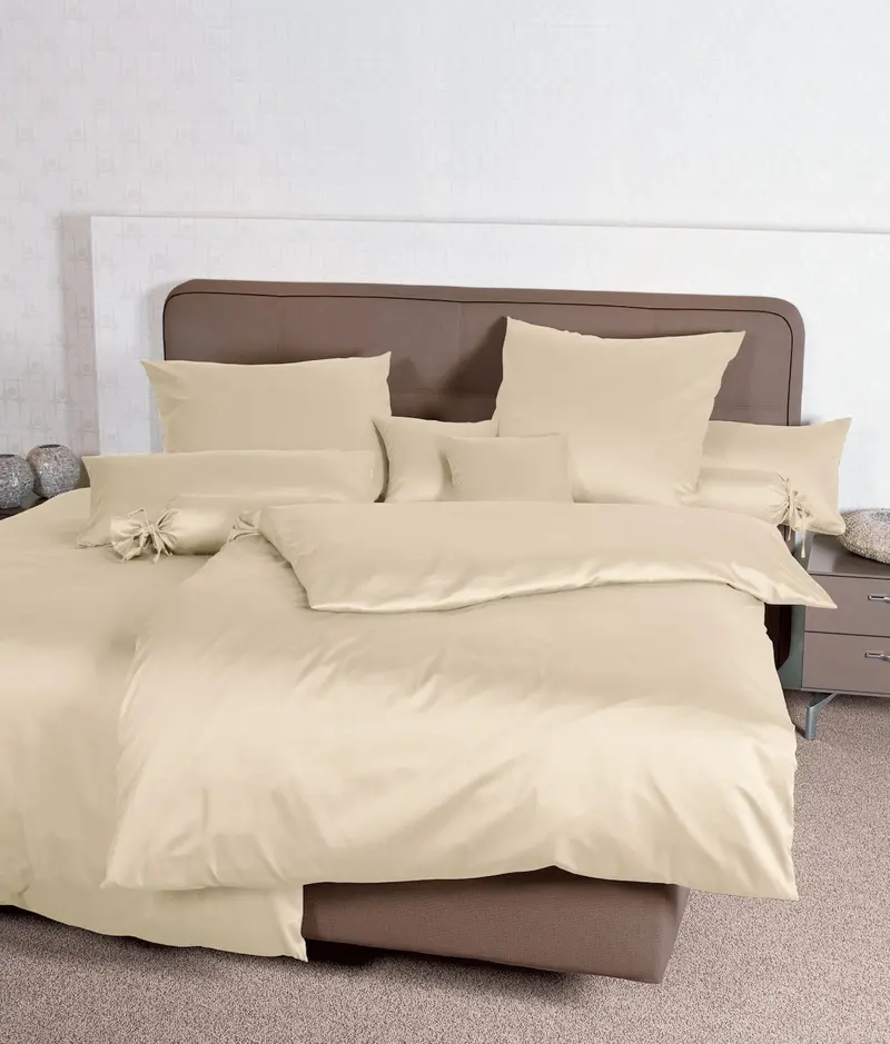 Janine Mako-Satin Bettwäsche Colors 135X200 creme