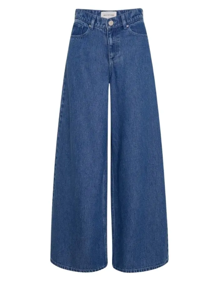 Jeans Wide Leg Ago Rue I Mid Blue Wash