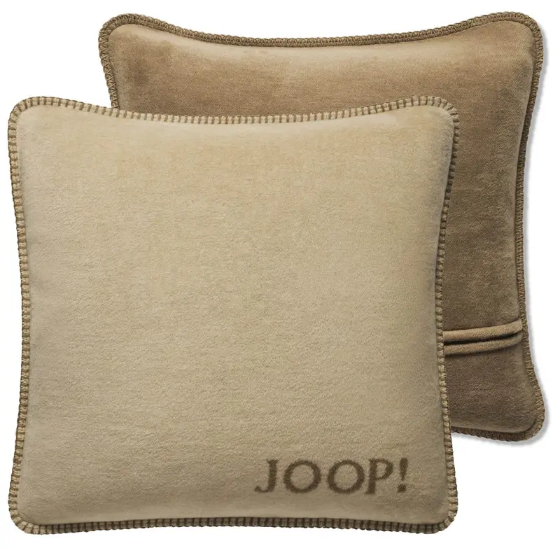 JOOP Kissenhülle Uni Doubleface macchiato-cashew