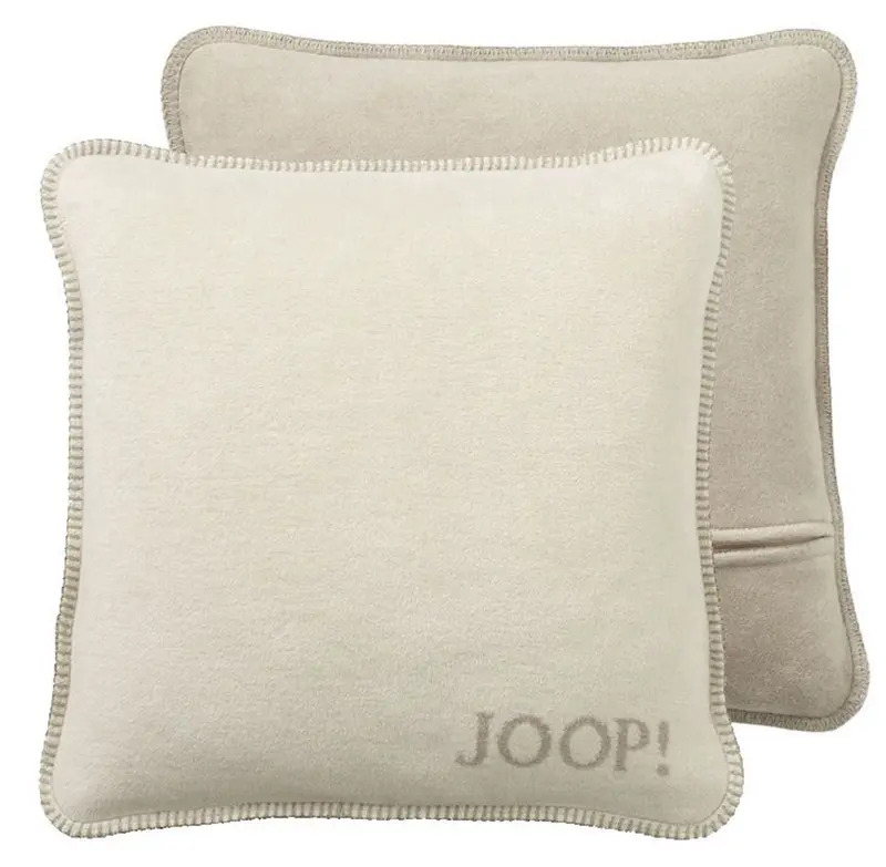 JOOP Kissenhülle Uni Doubleface pergament-sand