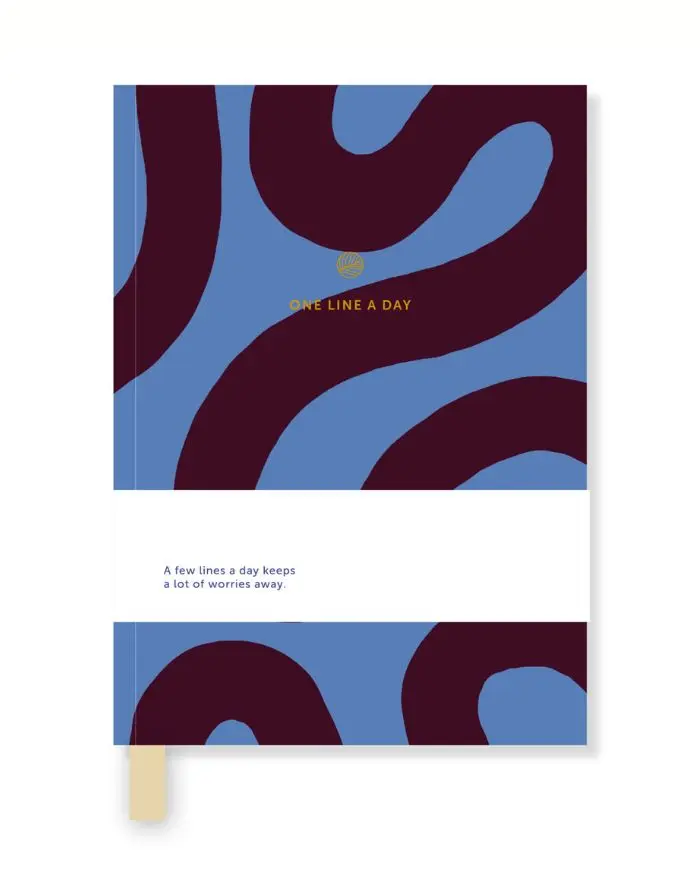 Journal One Line A Day I Flow Blue / Brown