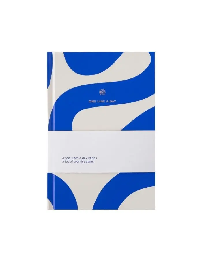 Journal One Line A Day I Flow Blue