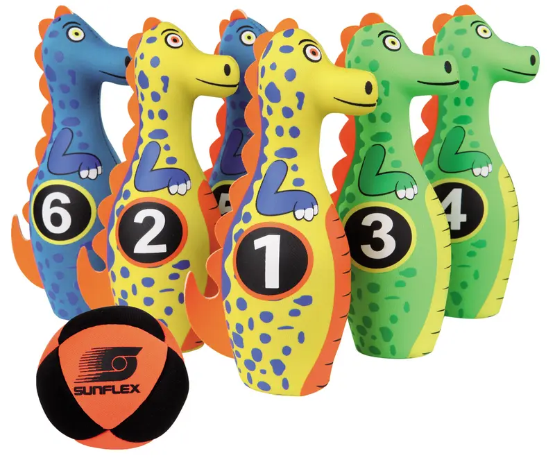 Kegelspiel Kinder Dino
