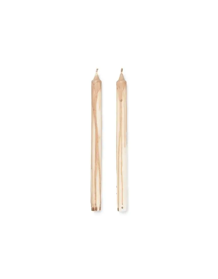 Kerzen Duo 2er Set I Beige