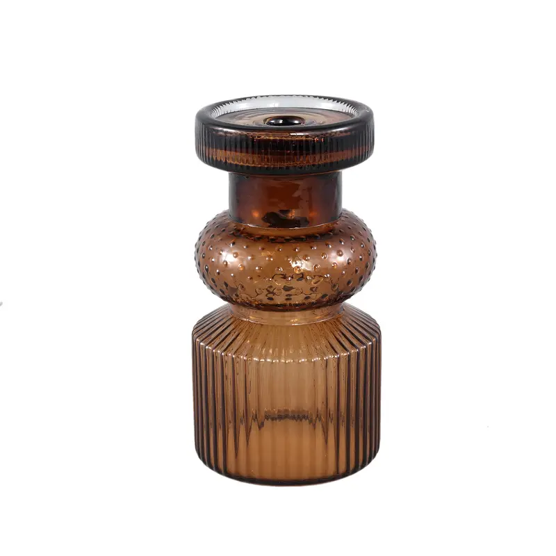 Kerzenhalter – Bronze Glas, Eleganter Glanz, Moderner Akzent – Fadri | PTMD