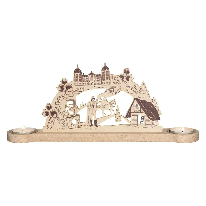 Kerzenhalter "Drei Haselnüsse für Aschenbrödel®", für 2 Teelichte, 32 cm