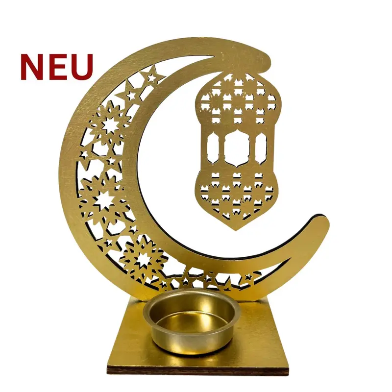 Kerzenhalter für 1 Teelicht "Zauber des Orient", gold, 16 cm