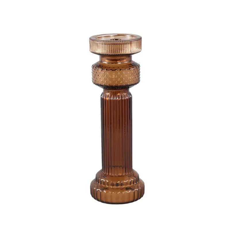 Kerzenständer – Bronze Glas, Eleganter Glanz, Moderner Akzent – Fadri | PTMD