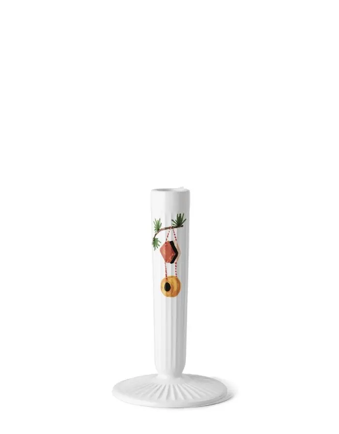 Kerzenständer Hammershøi Christmas H 16cm I Weiss