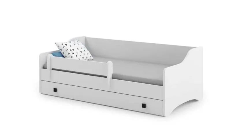 Kinderbett 180 x 80 cm mit Schublade