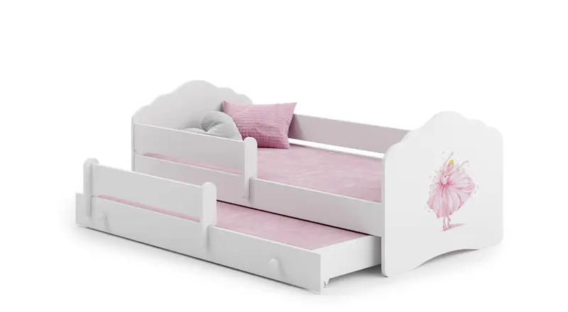 Kinderbett Fala 160 x 80 cm Prinzessin mit Krone