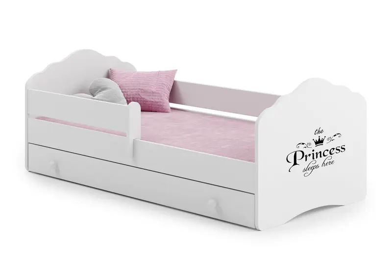Kinderbett Fala 160 x 80 cm Prinzessin mit Schublade