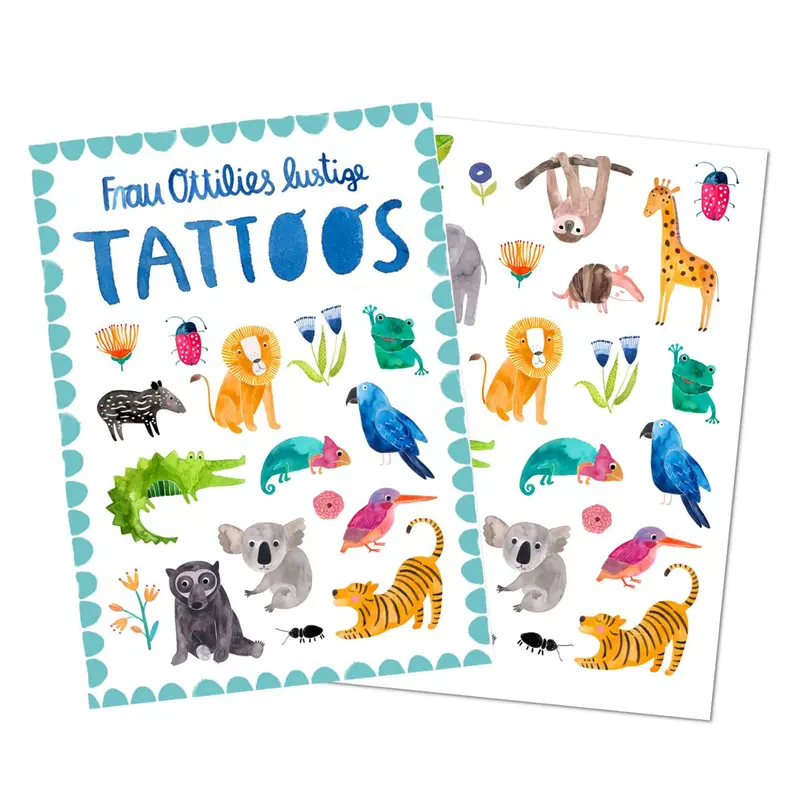 Kindertattoos 'Wilde Tiere'
