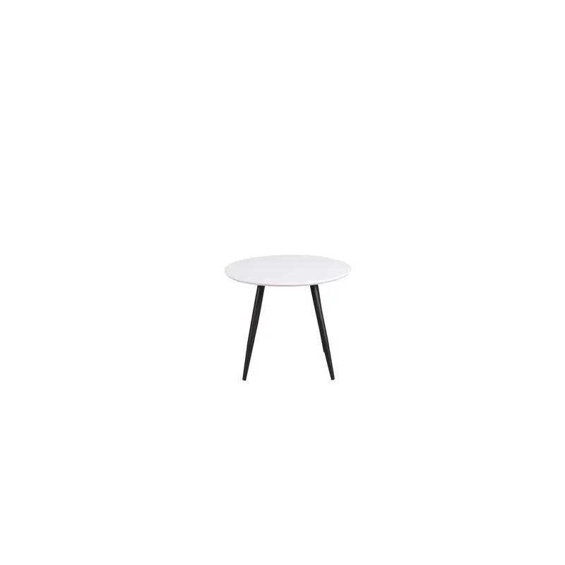 Kindertisch Plaza Ø60cm - Weiß/Schwarz