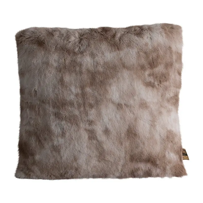 Kissen – Kunstfell, Flauschige Haptik, Quadratische Form, Beige, S – Linde | PTMD