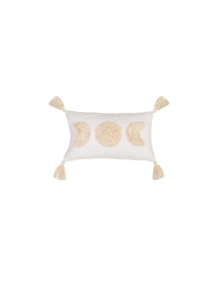 Kissen Moon Phases Tufted I White