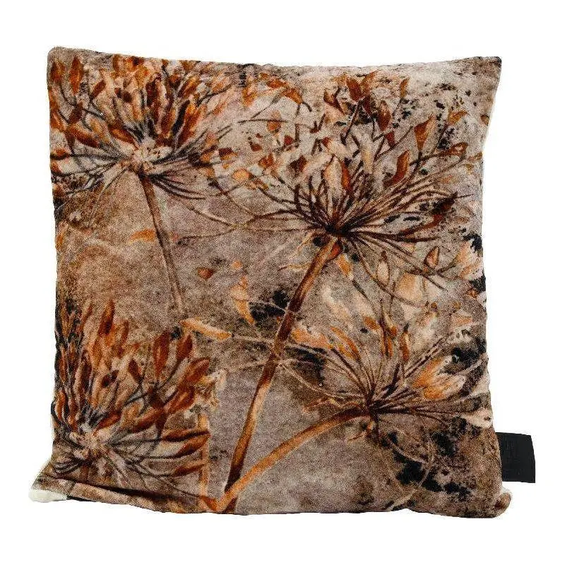 Kissen – Weicher Baumwollsamt, Getrocknetes Blumenmotiv, Elegante Musterung – Gerino | PTMD