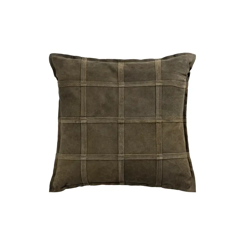 Kissen – Wildleder, Weiche Haptik, Quadratische Form, Grün, L – Cobie | PTMD