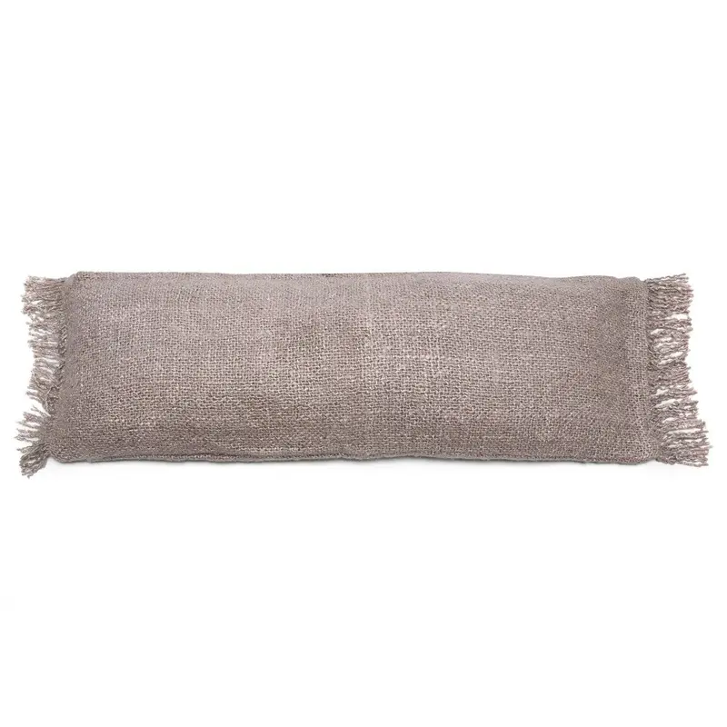 Kissenbezug – Baumwolle Material, Boho Stil, Grauer Ton, 35x100 cm - Oh My Gee | Bazar Bizar Antwerp