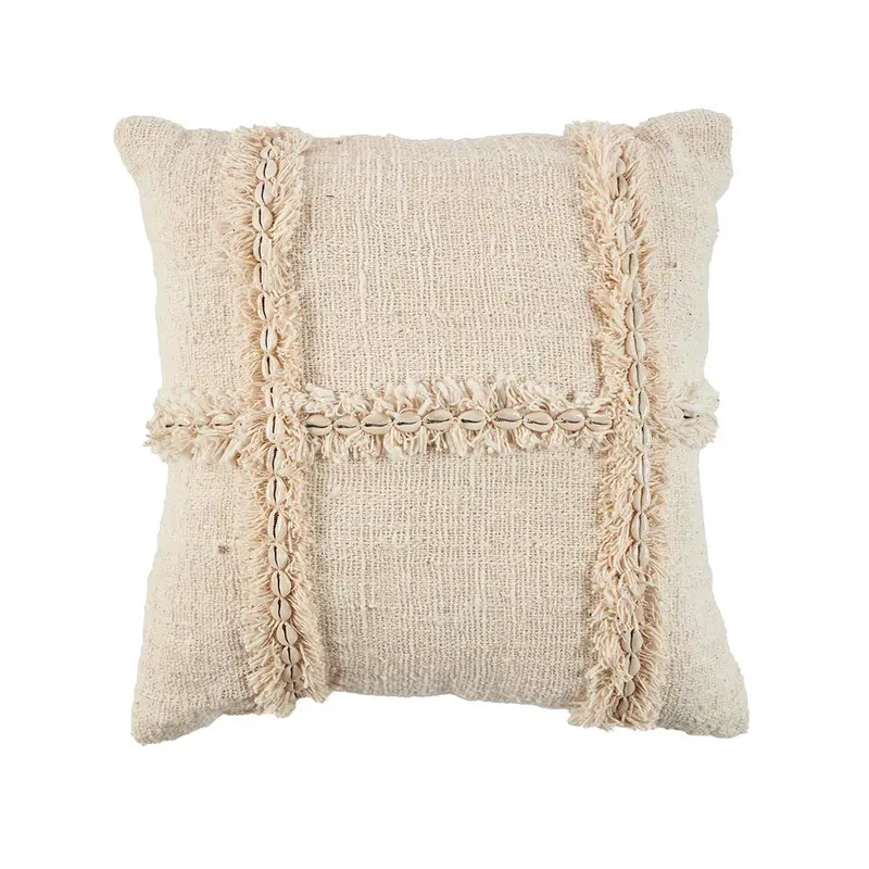 Kissenbezug – Baumwolle Material, Boho Stil, Natur Ton - Nomad | Bazar Bizar Antwerp