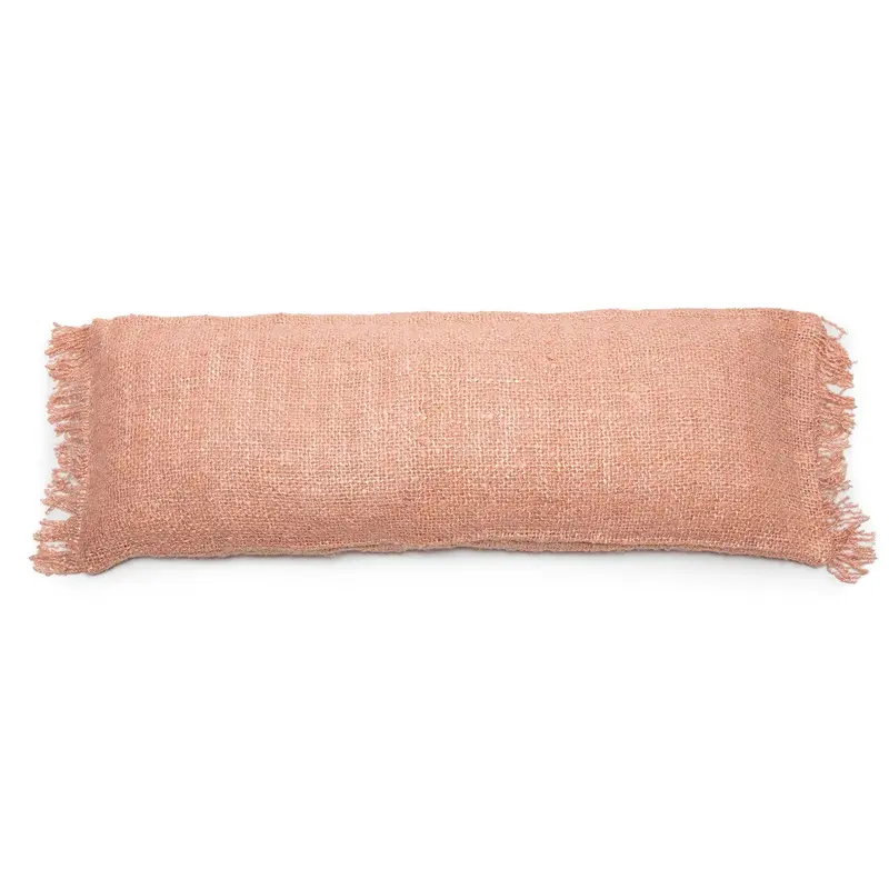 Kissenbezug – Baumwolle Material, Boho Stil, Rosa Ton, 35x100 cm - Oh My Gee | Bazar Bizar Antwerp