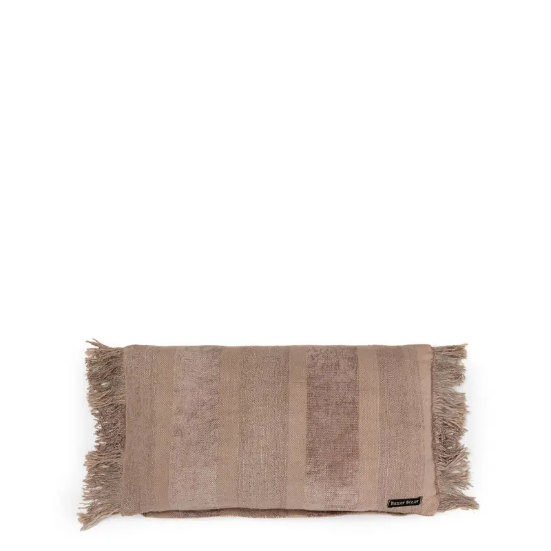 Kissenbezug – Samt Material, Boho Stil, Beton Ton, 30x50 - Oh My Gee | Bazar Bizar Antwerp