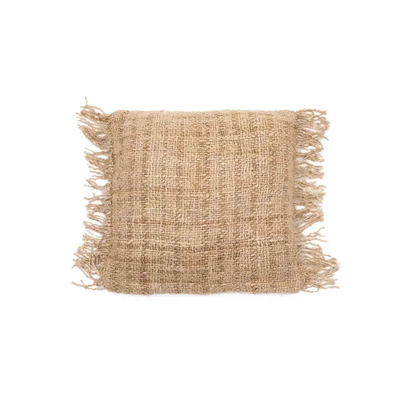 Kissenbezug – Weiche Baumwolle, Boho Stil, Beige Ton, 40x40 cm - Oh My Gee | Bazar Bizar Antwerp
