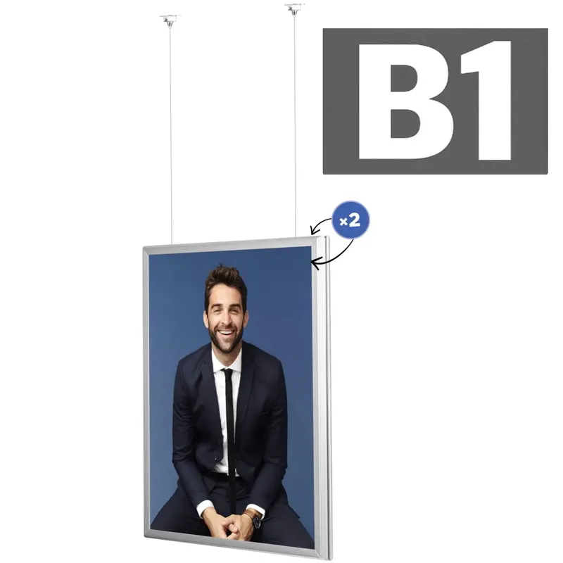 Klapprahmen Vertico B1 zum Aufhängen mit Express-Clip-System