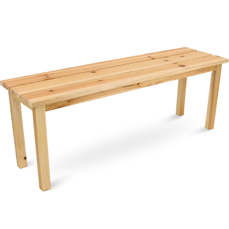 Klassische und stabile Holz-Gartenbank in der Trendfarbe Schwarz