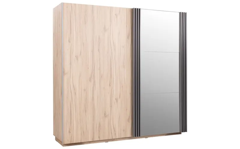 Kleiderschrank – ALLMO System 15 – Moderner Schwebetürenschrank mit Spiegel