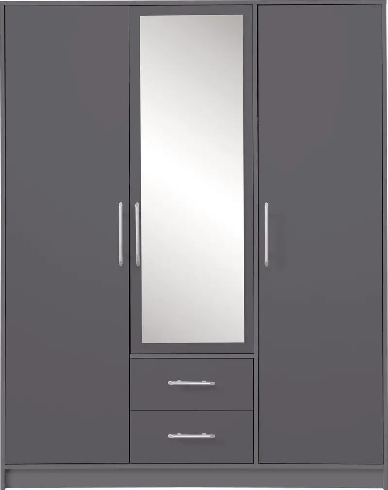 Kleiderschrank mit Spiegel – SMART 02 – Perfekt für funktionale Raumgestaltung