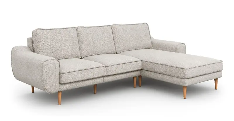 Klem 254 x 171 Sektional Holzbein - Gewebe