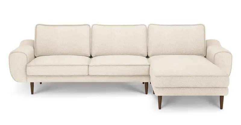 Klem 280 x 171 Sektional Holzbein - Bouclé