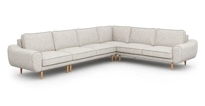 Klem 341 x 264 Sektional Holzbein - Gewebe
