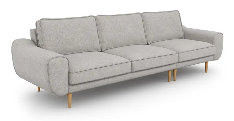 Klem 4-Sitzer Sofa Holzbein - Gewebe