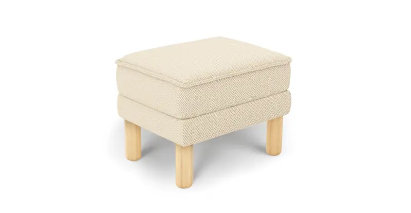 Klem Hocker Klein Zylindrisch Holzbein - Naturgewebe