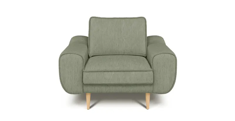 Klem Sessel Holzbein - Performance-Stoff