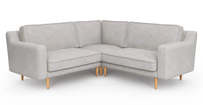 Klem Slim 203 x 203 Sektional Holzbein - Gewebe