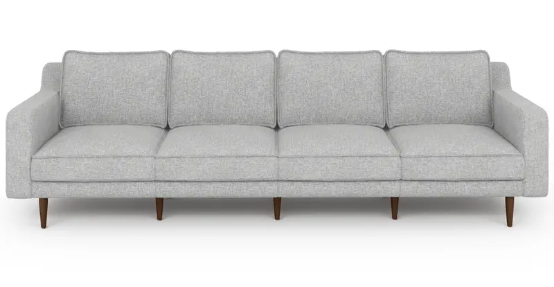 Klem Slim 4-Sitzer Modular Sofa Holzbein - Gewebe