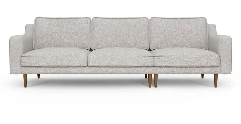 Klem Slim 4-Sitzer Sofa Holzbein - Gewebe