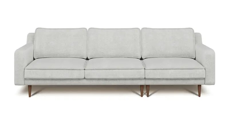 Klem Slim 4-Sitzer Sofa Holzbein - Naturgewebe